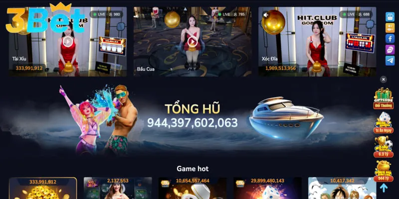 Thao tác đăng nhập 3BET khá đơn giản