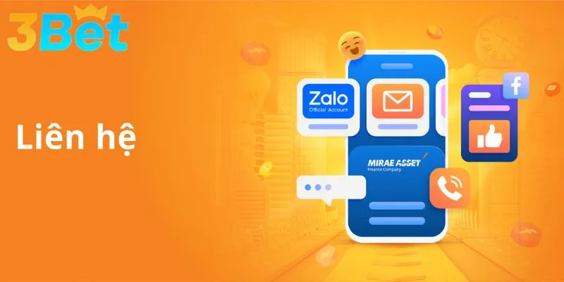 Liên hệ 3BET qua kênh mạng xã hội tiện lợi