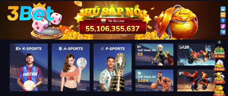 Nổ hũ 3BET chính là chọn lựa hoàn hảo