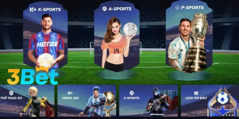 Trải nghiệm cá cược thể thao tại 3BET vô cùng mượt mà